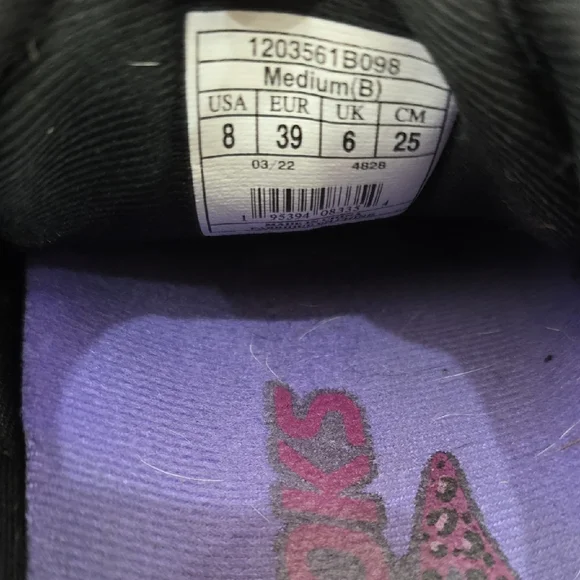 Brooks Ghost 14 Women's Running Shoes - Black & Purple Size 8 - Picture 8 of 10